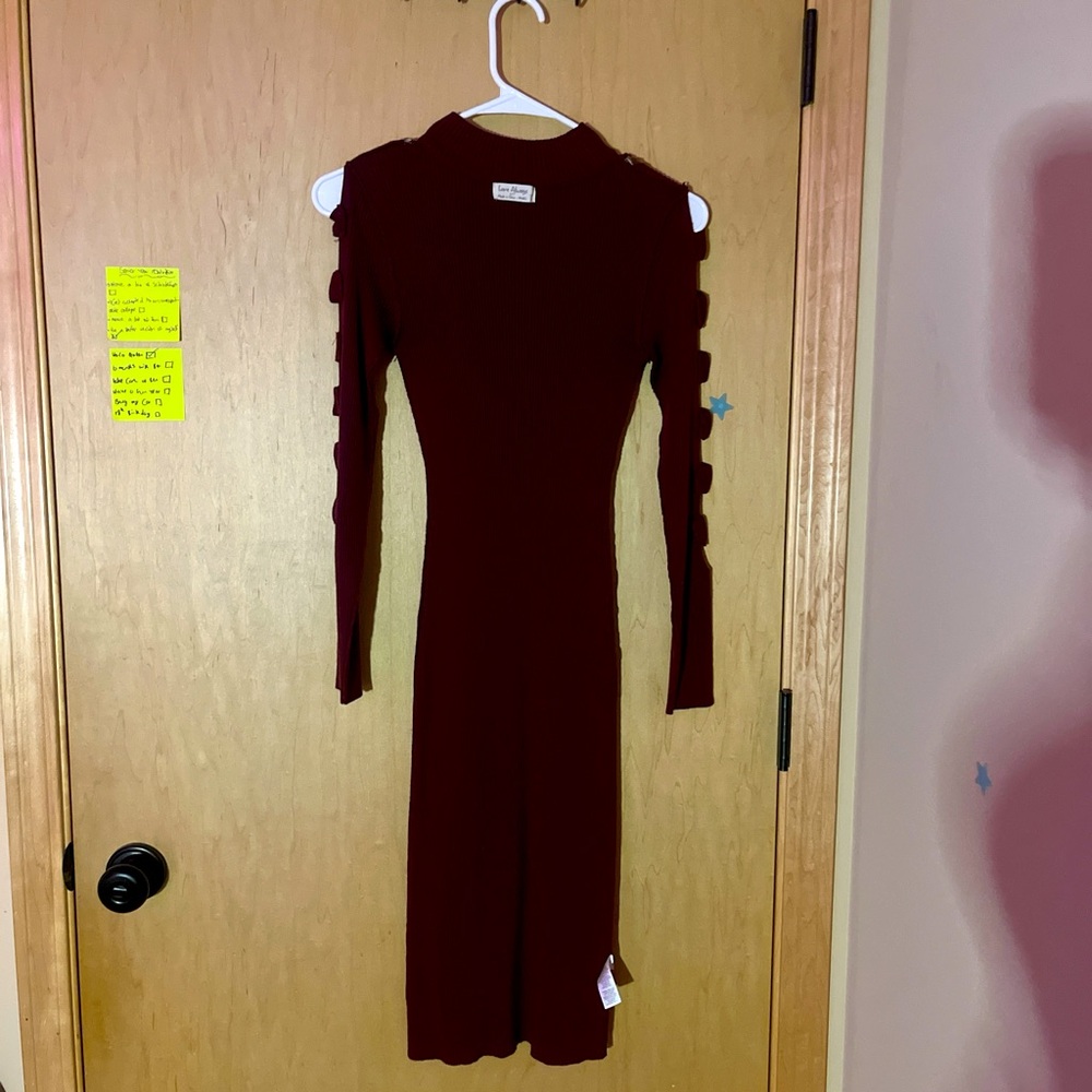 This is a red stretchable dress. I wore it 5 times.